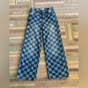 Abercrombie Kids high-rise wide leg jean, sz 11/12